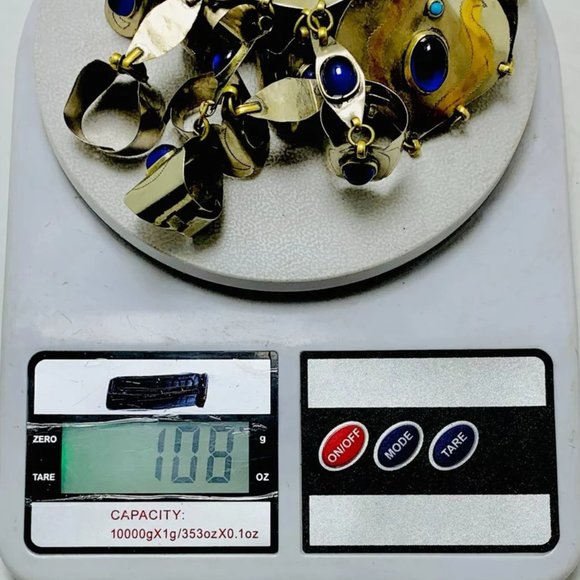 single Turkmen Style Bracelet With Rings, Unique Chain and Link Bracelet, Vintag - Picture 10 of 10